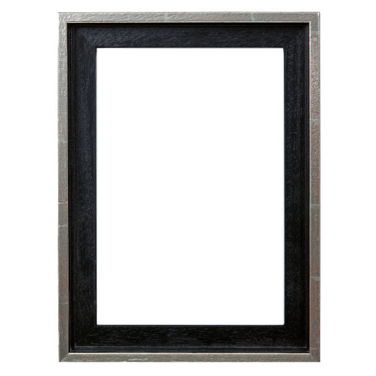 Baklijst Zwart/Zilver 40x100 cm - Vooraanzicht
