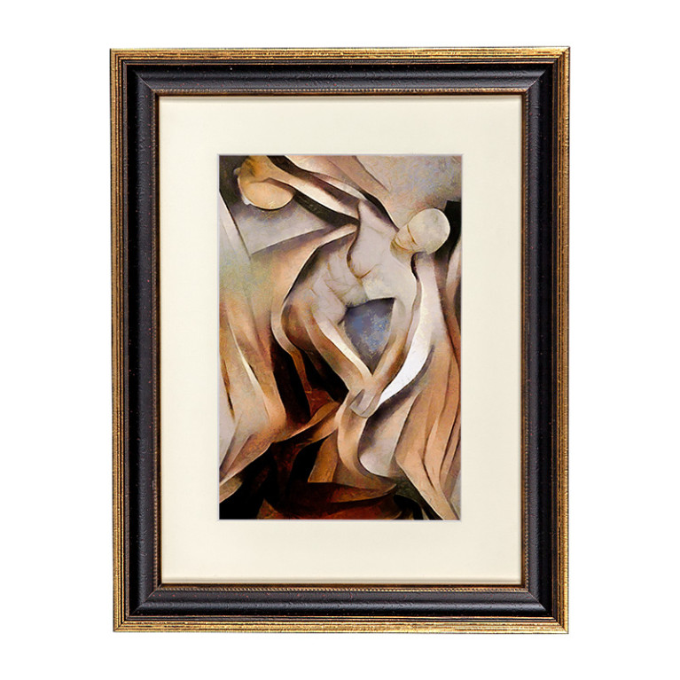 Fotolijst Venice Zwart/Goud A3 (29,7x42 cm) - Art Print en Passe Partout