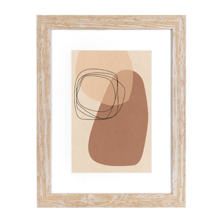 Fotolijst Capella Crème 70x70 cm - Art Print en Passe Partout