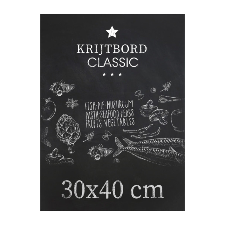 Krijtbord Classic 30x40 cm Verticaal