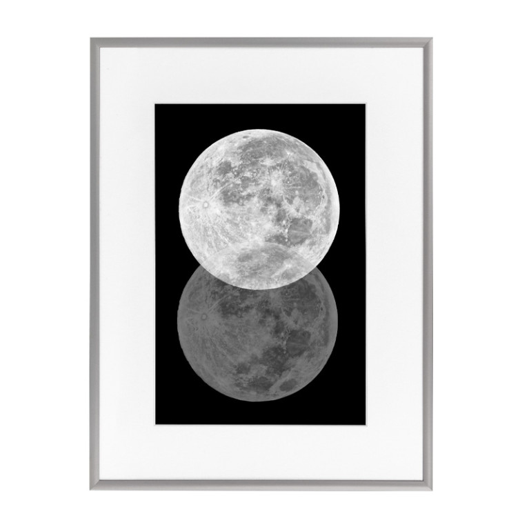 Wissellijst Budget Zilver 70x100cm met print