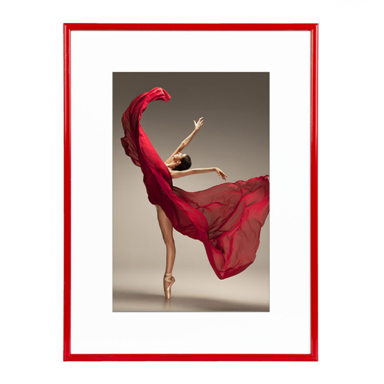 Wissellijst Rood 50x70 cm - Art Print en Passe Partout