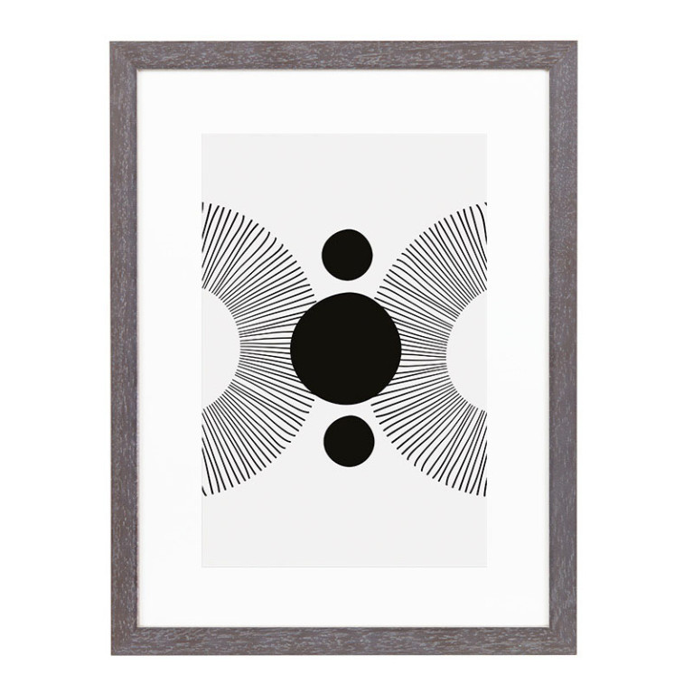 Wissellijst Vergrijsd Breed 56x71 cm - Art Print en Passe Partout