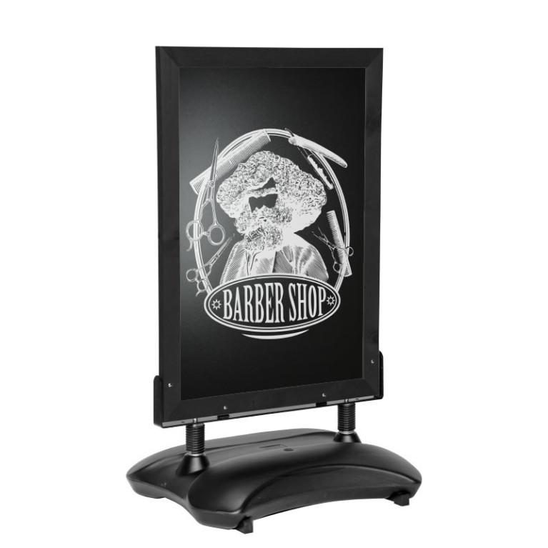 Stoepbord ChalkPro Zwart 80x105 cm sfeer