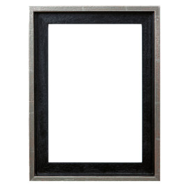 Baklijst Zwart/Zilver 50x65 cm - Vooraanzicht
