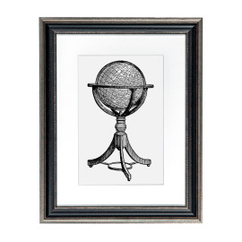 Fotolijst Venice Zwart/Zilver 50x50 cm - Art Print en Passe Partout