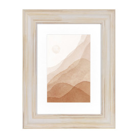 Fotolijst Aosta Creme A4 (21x29,7 cm) - Art Print en Passe Partout