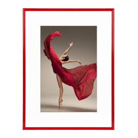 Wissellijst Rood 60x90 cm - Art Print en Passe Partout