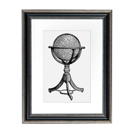 Fotolijst Venice Zwart/Zilver A2 (42x59,4 cm) - Art Print en Passe Partout
