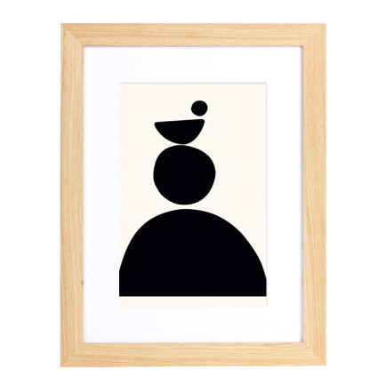 Vintlux Fotolijst Vesterby Massive - Eiken Ongelakt - Art Print en Passe Partout