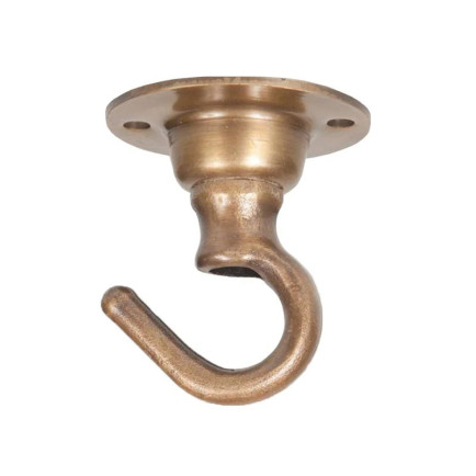 Plafondhaak Geborsteld Messing