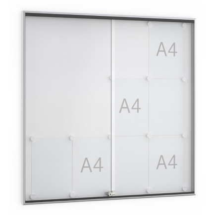 Informatiekast Binnen Schuifdeur 12x A4 Basic