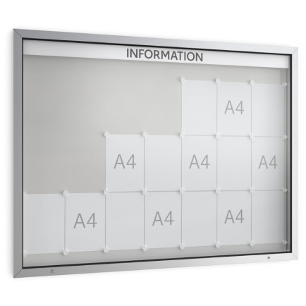 Informatiekast Buiten Draaideur 21x A4 Economy