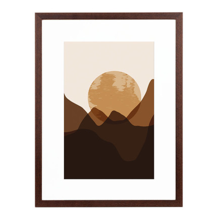 Wissellijst Teak 30x40 cm - Art Print en Passe Partout