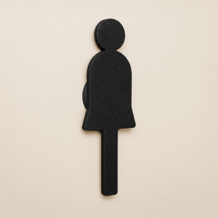 Oacklux Toiletbord Nova Zwart - Vrouw