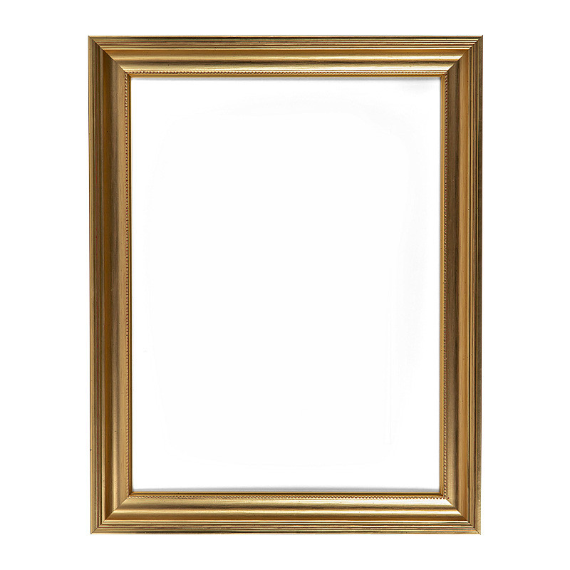 BIRAPA Fotolijst goud Vienna 42 x 59,4 cm - vintage fotolijst in zwart goud, houten fotolijst met sierlijst binnen en buiten, fotolijst met houten lijst