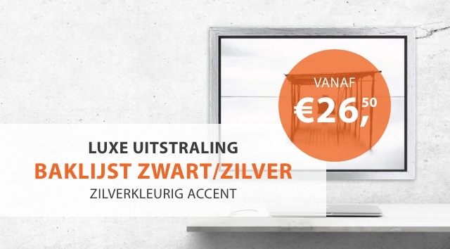 Baklijsten Zwart/Zilver